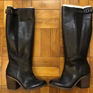 Brand New Lucky Brand black heeled boots